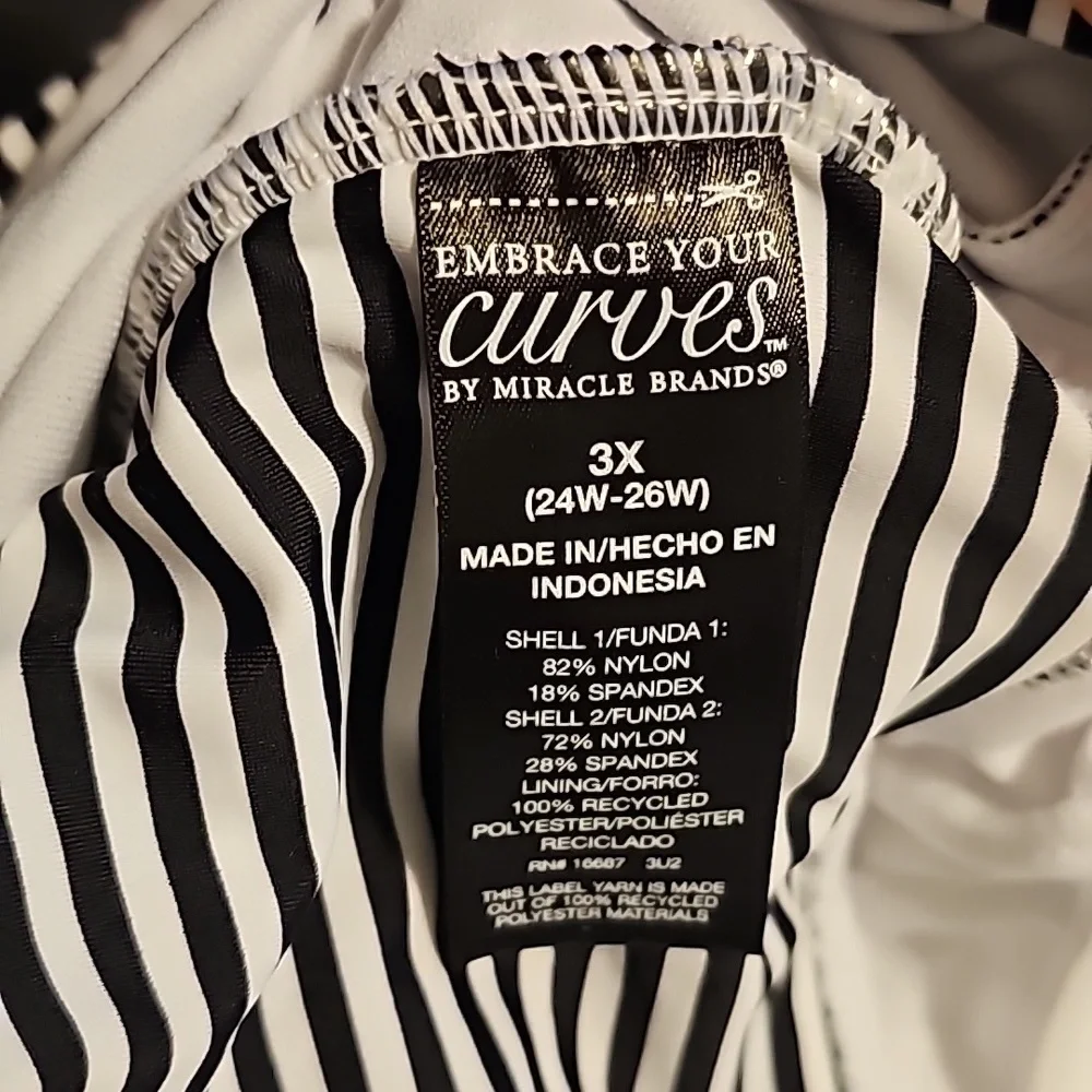 Womens black and white plus sz 3X (24w-26) Nwots!!!Embrace your curves - Picture 6 of 7